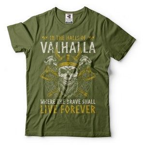 B&S Boutique T-shirt Uomo 'See You In Valhalla' – Maglietta Stampata, Lavabile In Lavatrice, Idea Regalo