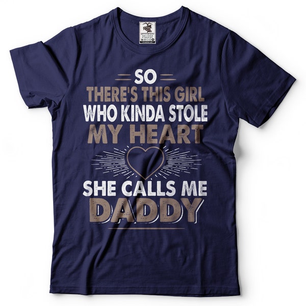 Mens Daddy T-shirt She Calls Me Daddy Shirt Daughter Dad T-Shirt Father Daughter Tees Father's Day Daddy Shirt Dad Shirts Father Gifts