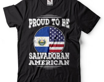 Salvadoran American Pride T-Shirt: El Salvador Flag Tee