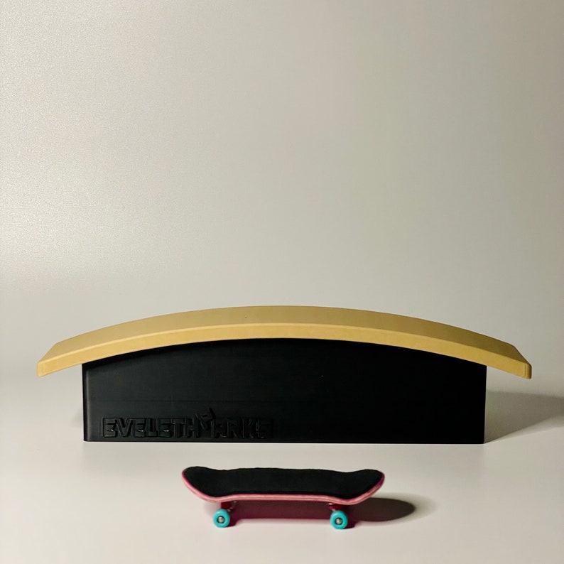 Fingerboard Rainbow Ledge 3D Printed Arch Wall With Attached Ledge