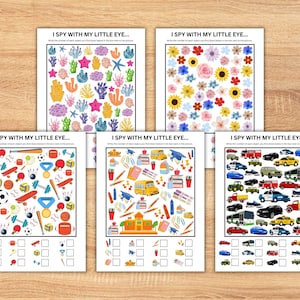 I Spy Printable Activity Sheets, I Spy Game For Kids, I Spy Game, Puzzles for Kids, Printable Activities for Kids, I Spy Puzzle, I Spy