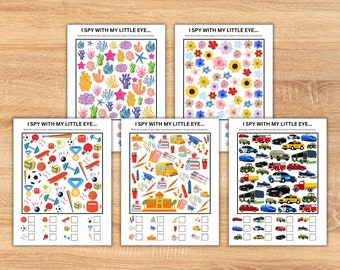 I Spy Printable Activity Sheets, I Spy Game For Kids, I Spy Game, Puzzles for Kids, Printable Activities for Kids, I Spy Puzzle, I Spy