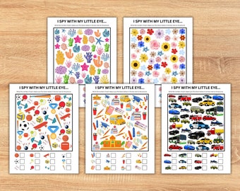 I Spy Printable Activity Sheets, I Spy Game For Kids, I Spy Game, Puzzles for Kids, Printable Activities for Kids, I Spy Puzzle, I Spy