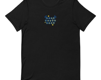 Live, Laugh, Leon Kennedy - RE2 Welcome Banner - Embroidered Unisex T-Shirt