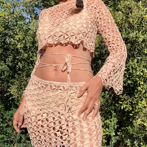 Dana set pattern, set pattern hook, crop top pattern, crop top, crop top pattern, pattern hook, skirt, skirt pattern hook