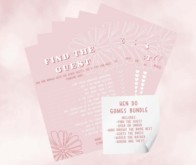 Hen Party Games Printable Hen Party Games Bridal Shower Games Party Hen Party Games Printable Hen Party Games Bridal Shower Games Party