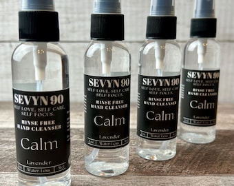 Calm Rinse-Free Hand Cleanser | Sprayable | Gift Ideas | On The Go Hand Cleanser | Purse Friendly
