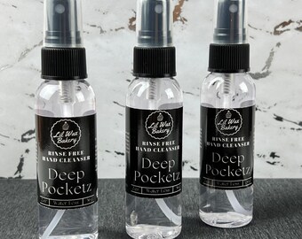 Deep Pocketz (M) Rinse-Free Hand Cleanser | Sprayable | Gift Ideas | On The Go Hand Cleanser | Purse Friendly