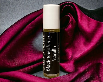 Black Raspberry Vanilla Perfume Oil Impression: Alcohol-Free Roll On Unisex Scented Oil, Luxury Fragrance