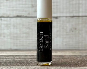 Golden Sand Perfume Oil Impression: Alcohol-Free Roll On Unisex Scented Oil, Luxury Fragrance