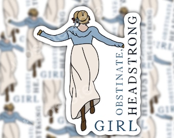 Pride & Prejudice Lizzy Bennet Sticker | Regency Romance Fan Art