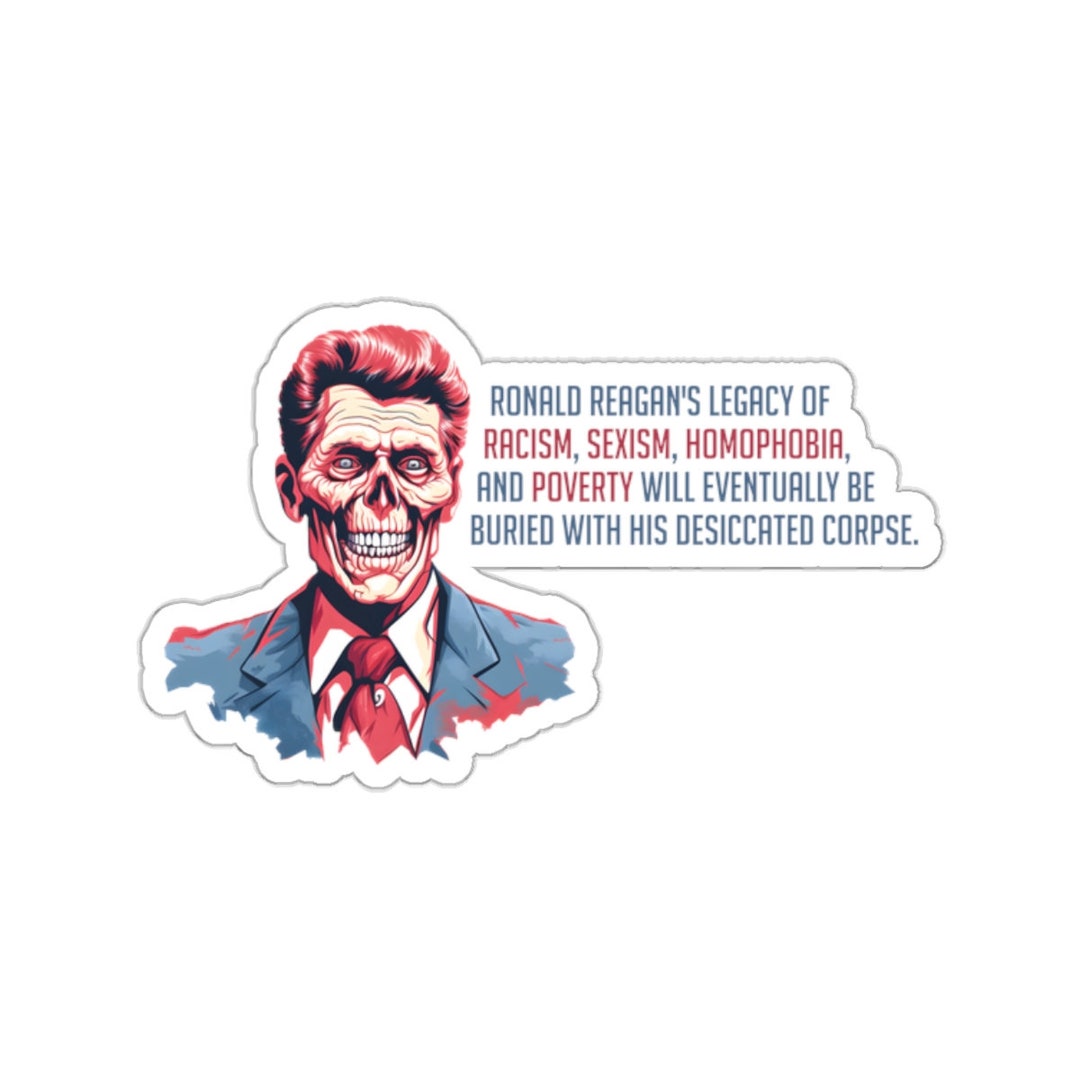 Evil Zombie Ronald Reagan - Halloween Undead Anti-capitalist/anti ...