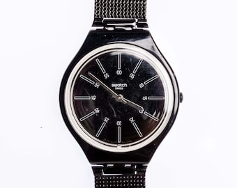 Vintage Swatch Skin Watch: MILLE LINIE SFK140, Blue Stripe  display picture 3