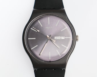 Swatch New Gent - SUOM708 - Bricagris - Cinturino Nero - Usato Ricondizionato