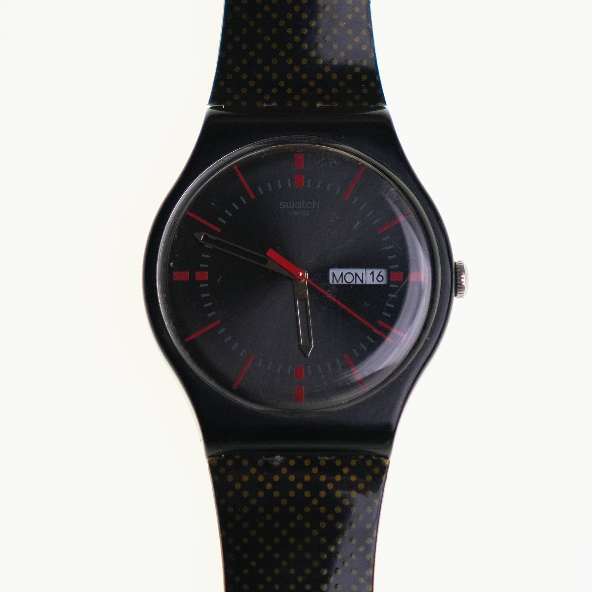 Swatch New Gent - SO29B710 - Gaet - Black Gold Dotted Strap