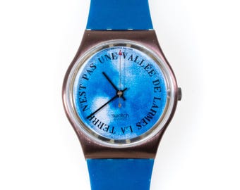 Swatch Gent 1989 - GX112 - Croque Monsieur by Salvador Dalì - New