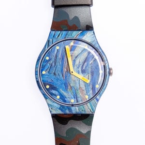Swatch New Gent - SUOZ335 - the Starry Night - Grey Red Camouflage