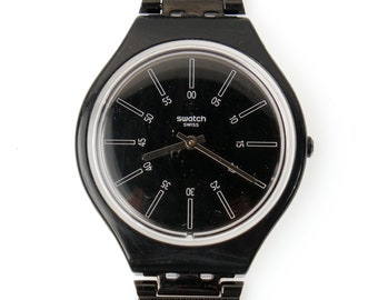 アナログ腕時計 SWATCH SKIN SKINSUIT l Watch SVOB100M Swatch SVOB100M Women's Skin Skinotte Black Dial Bracelet