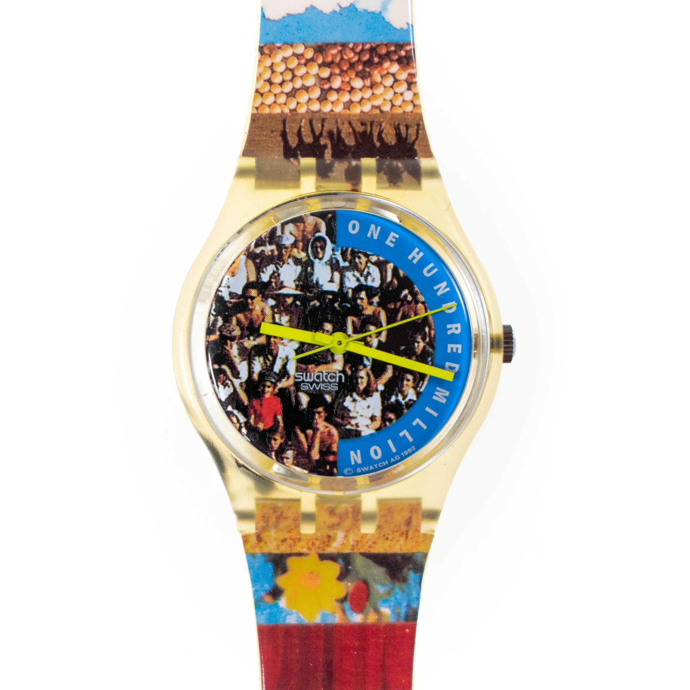 swatch 動作未確認 初代 swatch skin ゴールドジェリースキン 動作