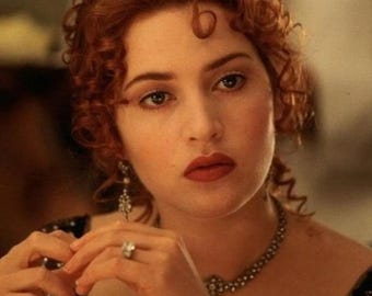 Kate Winslet Ring, Titanic 2.30 Ct Round Cut Diamond Engagement Ring In 935 Argentium Silver Antique Ring Art Deco Ring Titanic Ring For Her