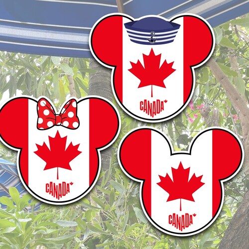 Cruise Door Magnet Canada Flag Captain Sailor Hat