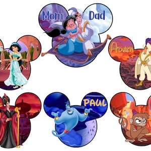 Imanes para puerta del crucero Aladdin con nombre personalizable
