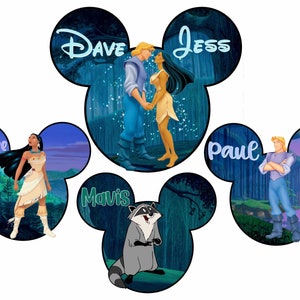 Pocahontas Cruise Ship Door Magnets Character Customizable Name