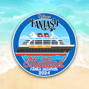 Cruise Door Magnet - DCL Disney Cruise Line - Custom Family Name Magnet