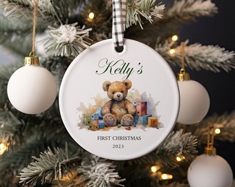 Baby's First Christmas Ornament - Personalized Baby Ornament - First Christmas Ornament 2025