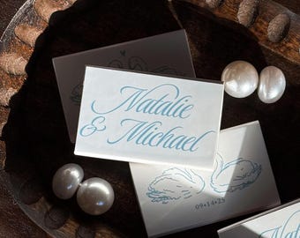 Custom Wedding Matchbook, Wedding Decor, Wedding Gift Bridal Shower, Wedding Guest Favors, The Perfect Match, Party Favors, Swan Matchbooks