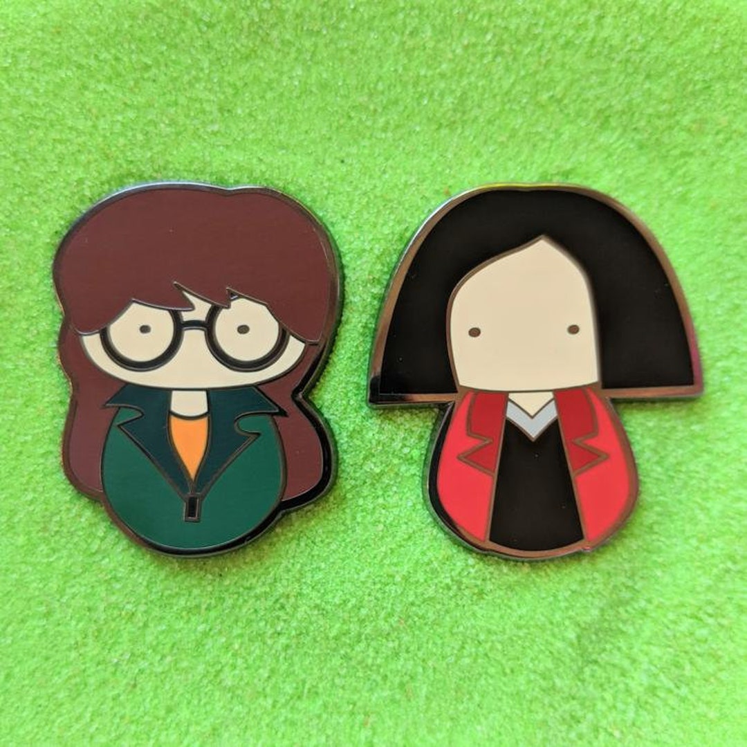 Kokeshi Daria and Jane Food 1.5 38mm Hard Enamel Pin Badge With Free ...