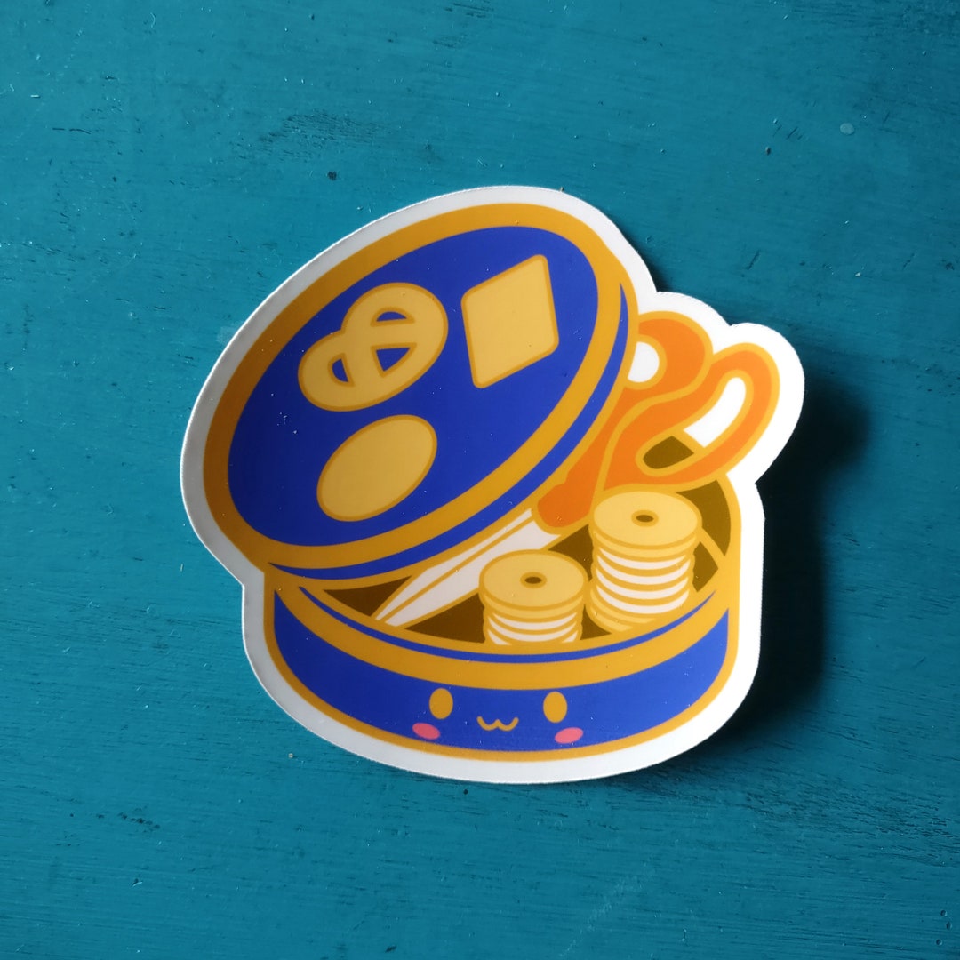 Danish Butter Cookies Sewing Tin 3 Vinyl Stickers Etsy