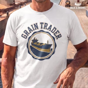 Cargo Ship Crest Tee - Bulk Shipping Grain Trader T-Shirt | Bulk & Bushel 008