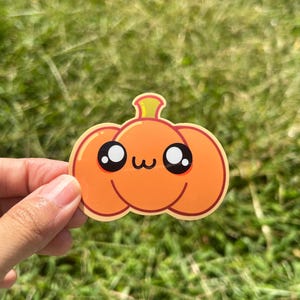 Pumpkin Sticker | Waterproof sticker | Fall Sticker | Halloween Sticker | Holographic Sticker