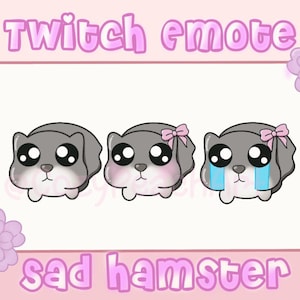 Sad Hamster Meme Kawaii Emote | Streamer | Twitch | Discord | YouTube | Kick