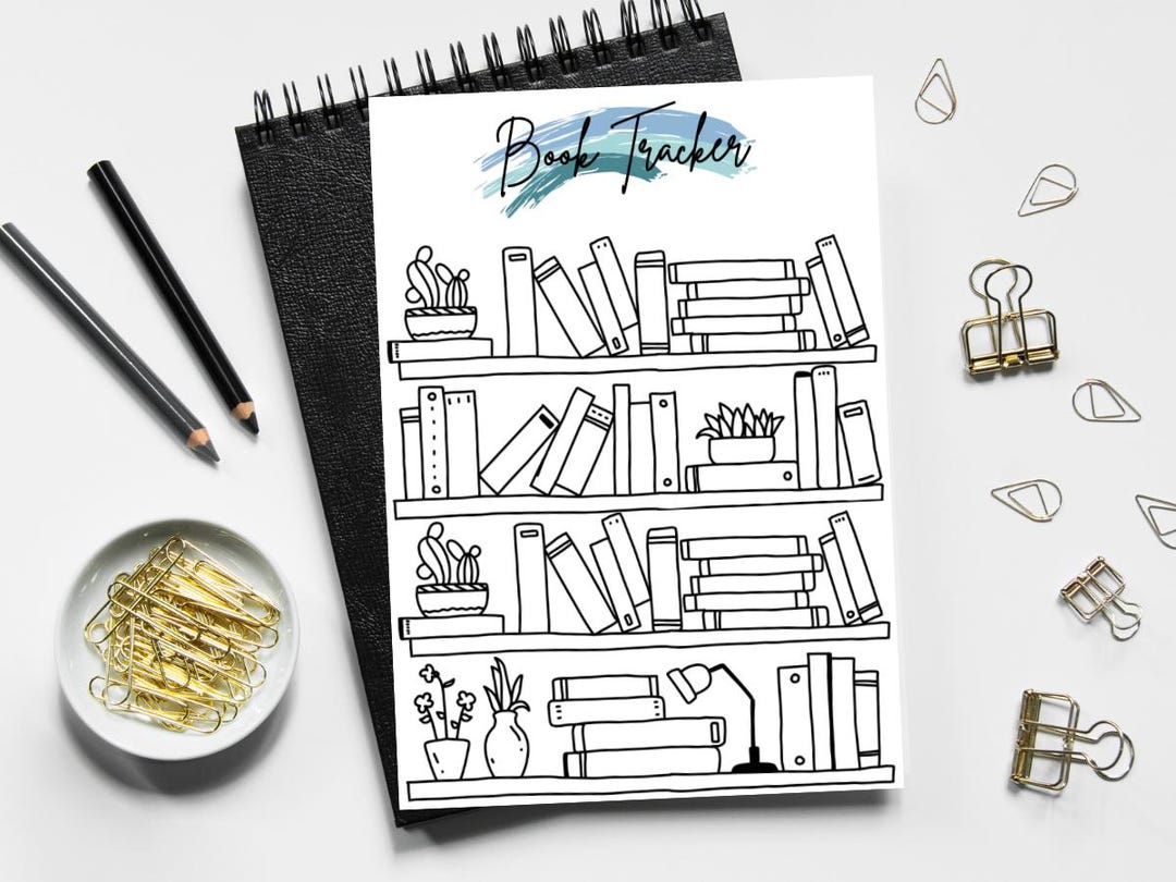 Printable Bookshelf Book Tracker: Reading Log (digital Download) - Etsy