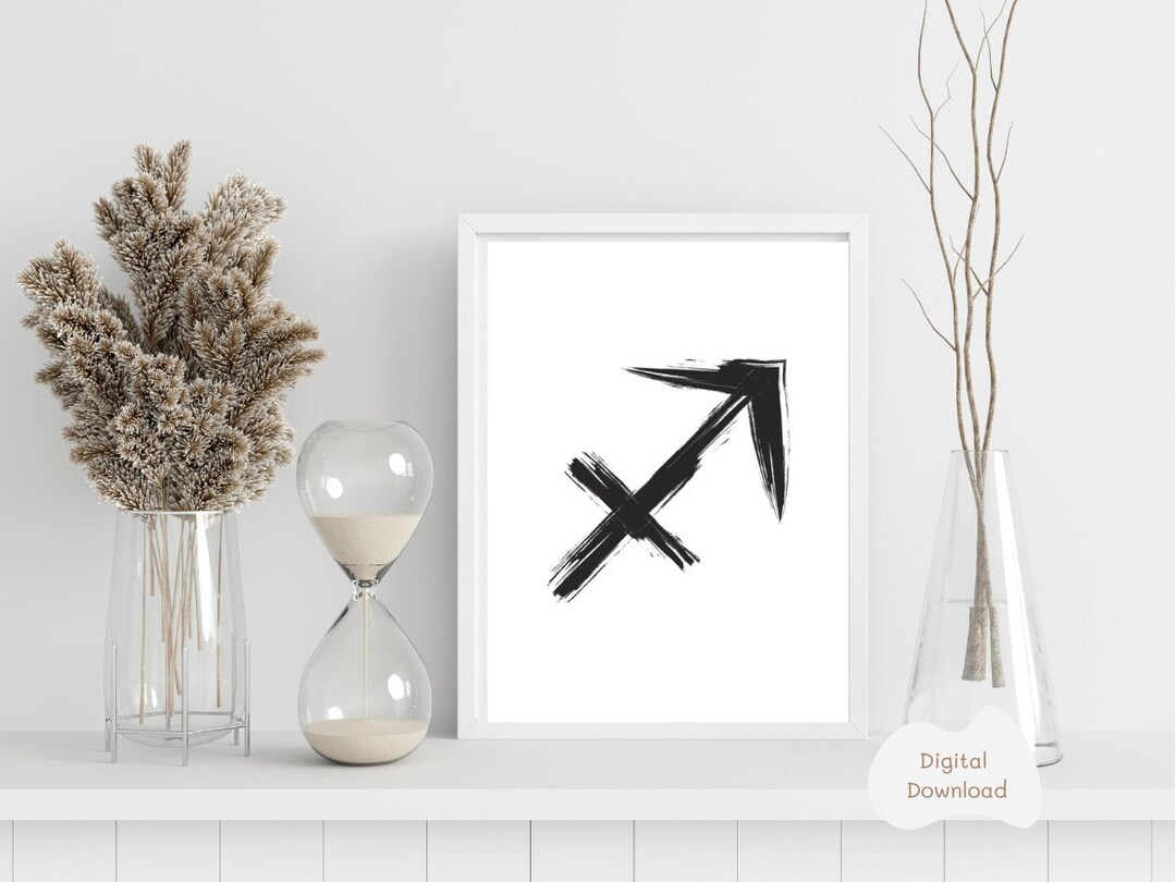 Sagittarius Printable Art Zodiac Wall Art Printable Wall Art Astrology Gifts for Sagittarius