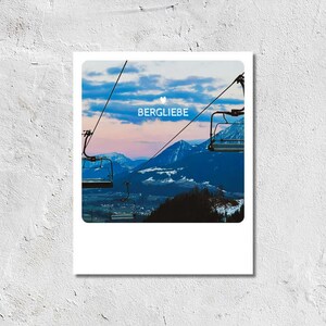 Postkarte Sessellift Hocheck Bergliebe