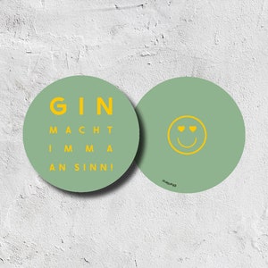 Bierdeckel Bierdeckel Gin macht Sinn | Bierfuizl | Bierdeckelpappe