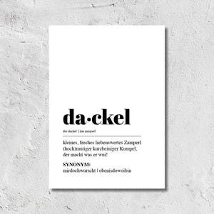 Postkarte Dackel Definition