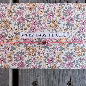 Armband & Postkarte Schee dass di gibt | Geschenk | verschiedene Farben | Geschenk Freundin | Dankesgeschenk | Schön dass es Dich gibt