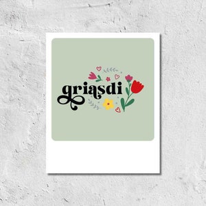 Postkarte Flower Griasdi