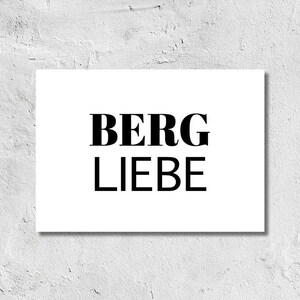 Postkarte Bergliebe