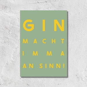 Postkarte Gin macht Sinn | Ginliebe
