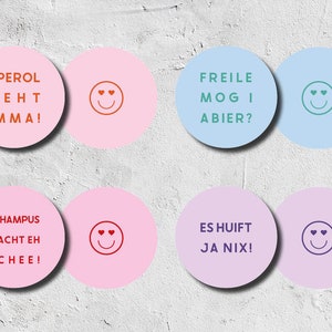 Bierdeckel Set 4er | Es huif ja nix | Bierfuizl | Bierdeckelpappe | Untersetzer | Aperol | Bier | Schampus | Mitbringsel Bayern | Bavaria