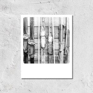 Postkarte Ski Retro