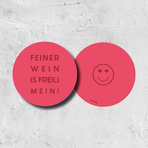 Bierdeckel Feiner Wein | Bierfuizl | Bierdeckelpappe