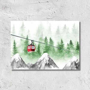 Postkarte Gondel Sommer