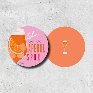 Bierdeckel Aperolspur | Bierfuizl | Bierdeckelpappe