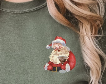 Espresso Martini Shirt, Christmas Espresso Martini Shirt, Santa Espresso Martini Tee, Espresso Martini Christmas Gift, Drunk Santa Shirt